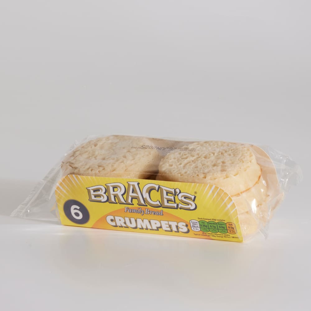 Brace's Crumpets, 6 Pack