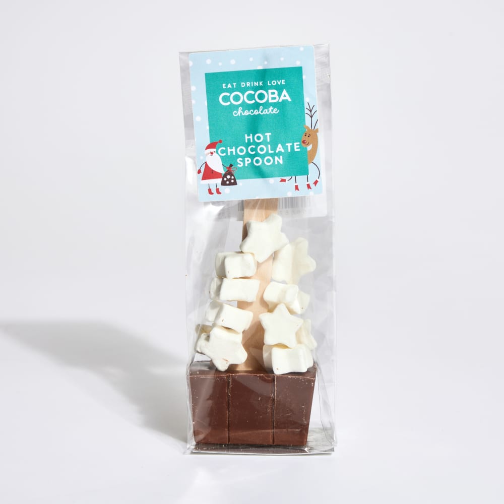 Cocoba Christmas Spoon with Christmas Star Marshmallows, 45g