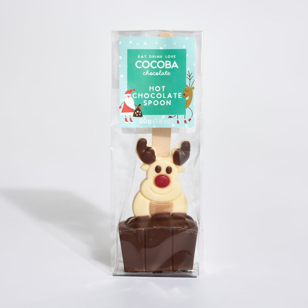 Cocoba Hot Chocolate Reindeer Stirrer with Marshmallows, 35g