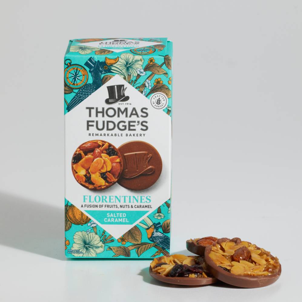 Thomas Fudge's Salted Caramel Florentines, 114g