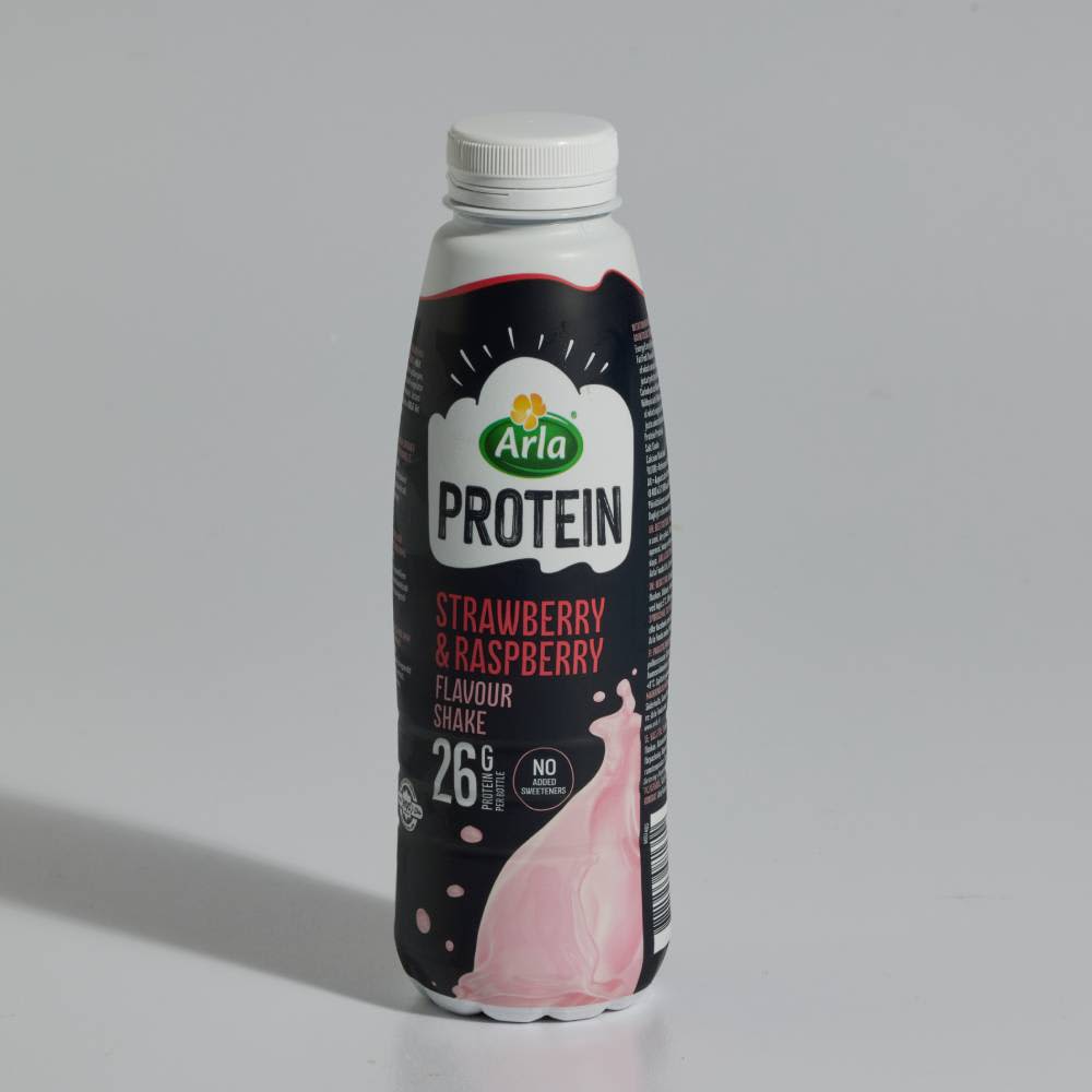 Arla Strawberry & Raspberry Protein Shake, 482ml
