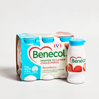Benecol Strawberry Yoghurt Drinks,     6 x 67.5g
