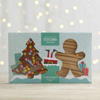 Cocoba Christmas Tree & Gingerbread Man Chocolate Bar Set, 200g