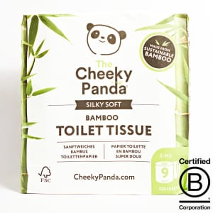 The Cheeky Panda Plastic Free Toilet Rolls, 9 Pack