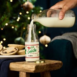 Milk For Santa Glass Bottle Keepsake, 250ml