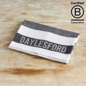 Daylesford Organic Black & White Stripe Tea Towel