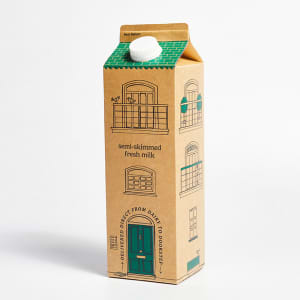 Milk & More Fresh Semi Skimmed Milk in Carton, 1L