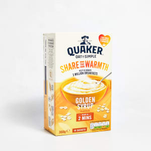 Quaker Golden Syrup Oats So Simple, 10 Pack