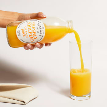 The Village Press Freshly Squeezed Orange Juice in Glass, 500ml