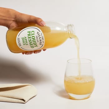 The Village Press Cloudy Pressed Apple Juice in Glass, 500ml
