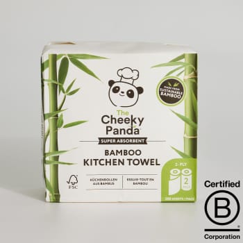 The Cheeky Panda Bamboo Kitchen Towel, 2 Pack