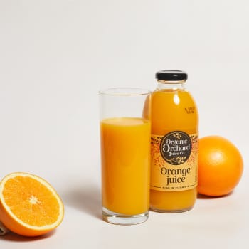 Organic Orchard Juice Co. Orange Juice in Glass, 500ml