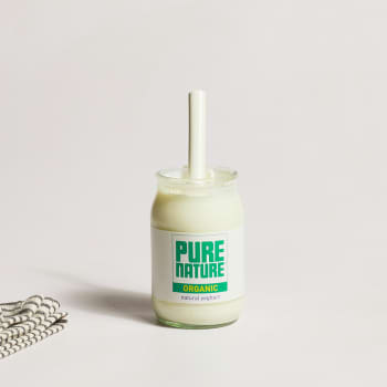 Pure Nature Organic Natural Yoghurt in Glass, 150g