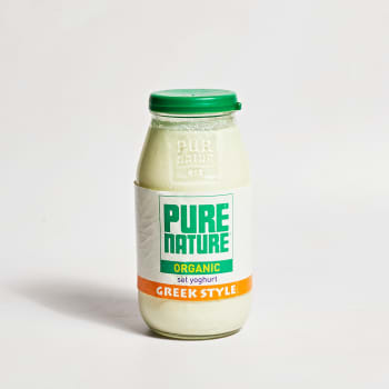 Pure Nature Organic Greek Style Yoghurt in Glass, 500g