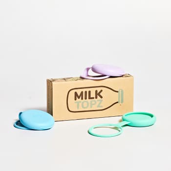 Milk Topz/ Moopops Reusable Bottle Tops, 3 Pack