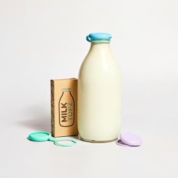 Milk Topz/ Moopops Reusable Bottle Tops, 3 Pack