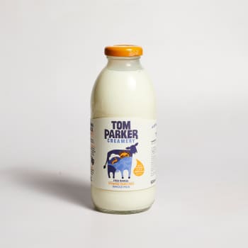 Tom Parker Vitamin Enriched Whole Milk in Glass, 500ml