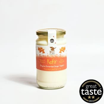 Brown Cow Organics Ginger Kefir Fermented Yoghurt in Glass, 450g