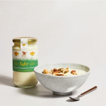 Brown Cow Organics Natural Kefir Fermented Yoghurt in Glass, 450g