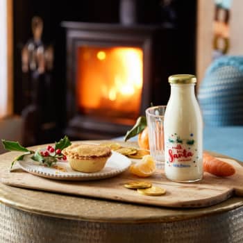 Milk For Santa Glass Bottle Keepsake, 250ml