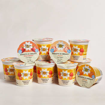 Tims Smooth & Creamy Mixed Fruit Yoghurts, 12 x 125g