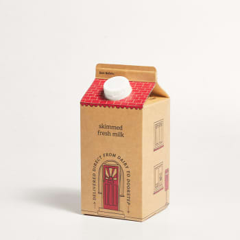 Milk & More Fresh Skimmed Milk Carton, 1pt