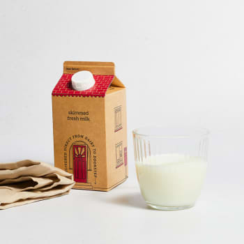 Milk & More Fresh Skimmed Milk Carton, 1pt