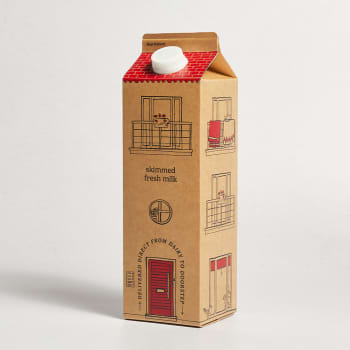 Milk & More Fresh Skimmed Milk Carton, 1L