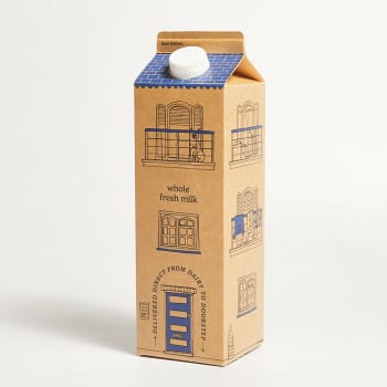 Milk & More Fresh Whole Milk Carton, 1L