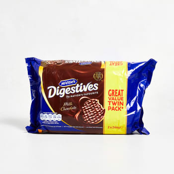 McVitie's Milk Chocolate Digestives, Twin Pack 2 x 266g