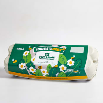 Birds and the Bees Mixed Weight Free Range Eggs, 12 Pack
