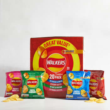 Walkers Classic Variety Crisps Box, 20 Pack