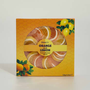 Ginny's Orange & Lemon Fruit Flavoured Slices, 120g