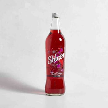 Shloer Red Grape Sparkling Juice Drink in Glass, 750ml
