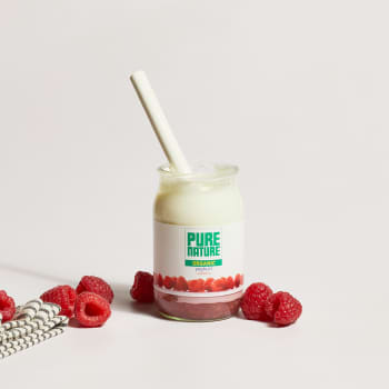 Pure Nature Organic Raspberry Yoghurt in Glass, 150g