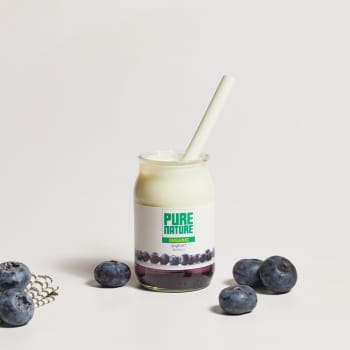 Pure Nature Organic Blueberry Yoghurt in Glass, 150g