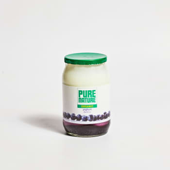 Pure Nature Organic Blueberry Yoghurt in Glass, 150g