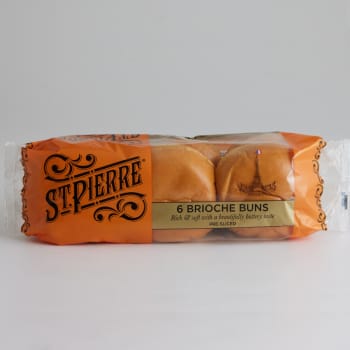 St Pierre Brioche Buns, 6 Pack