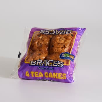 Brace's Tea Cakes, 4 Pack