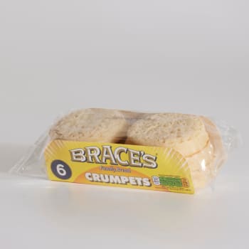 Brace's Crumpets, 6 Pack