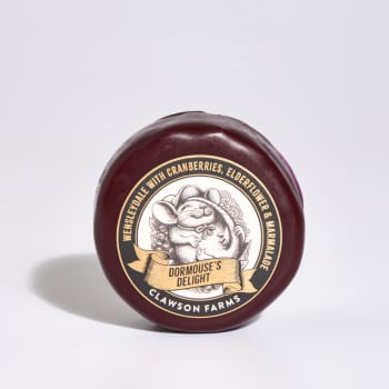 Clawson Farms Dormouse’s Delight Wensleydale with Cranberries, Elderflower & Marmalade, 200g