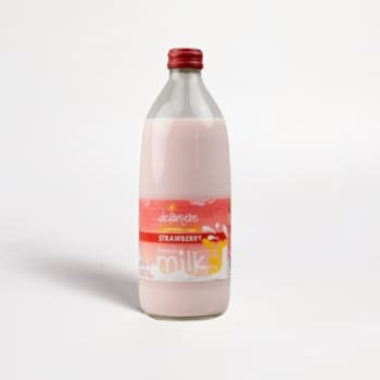 Delamere Strawberry Milk in Glass, 500ml