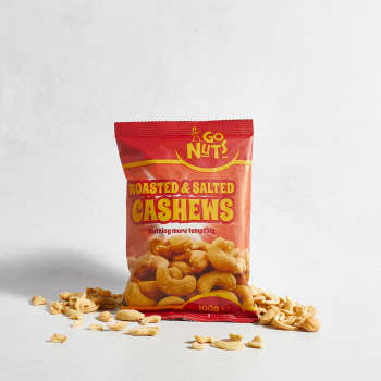 Go Nuts Roasted & Salted Cashews, 100g