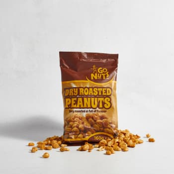 Go Nuts Dry Roasted Peanuts, 160g