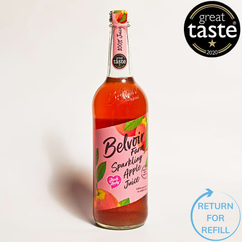 Belvoir Sparkling Pink Lady® Apple Juice in Glass, 750ml