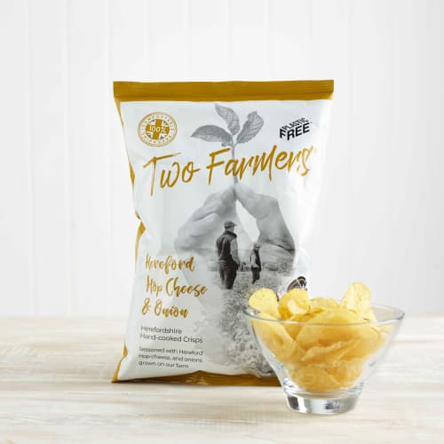 Two Farmers  Hereford Hop Cheese & Onion Crisps, 150g