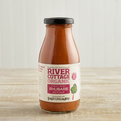 River Cottage Organic Rhubarb Ketchup in Glass, 250g