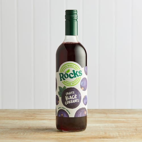 Rocks Blackcurrant Whole Fruit Squash in Glass, 740ml