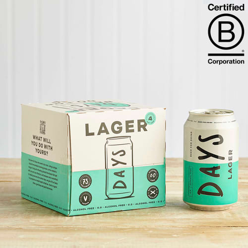 Days 0.0% Alcohol Free Lager Cans, 4 x 330ml