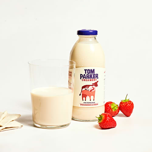 Tom Parker Strawberries & Cream in Glass, 500ml